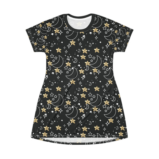 Space T-Shirt Dress (AOP)