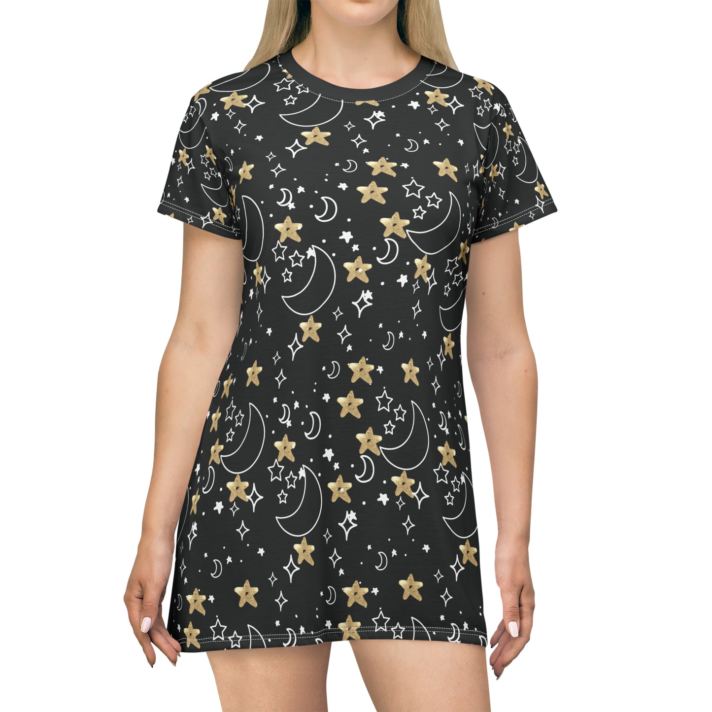 Space T-Shirt Dress (AOP)