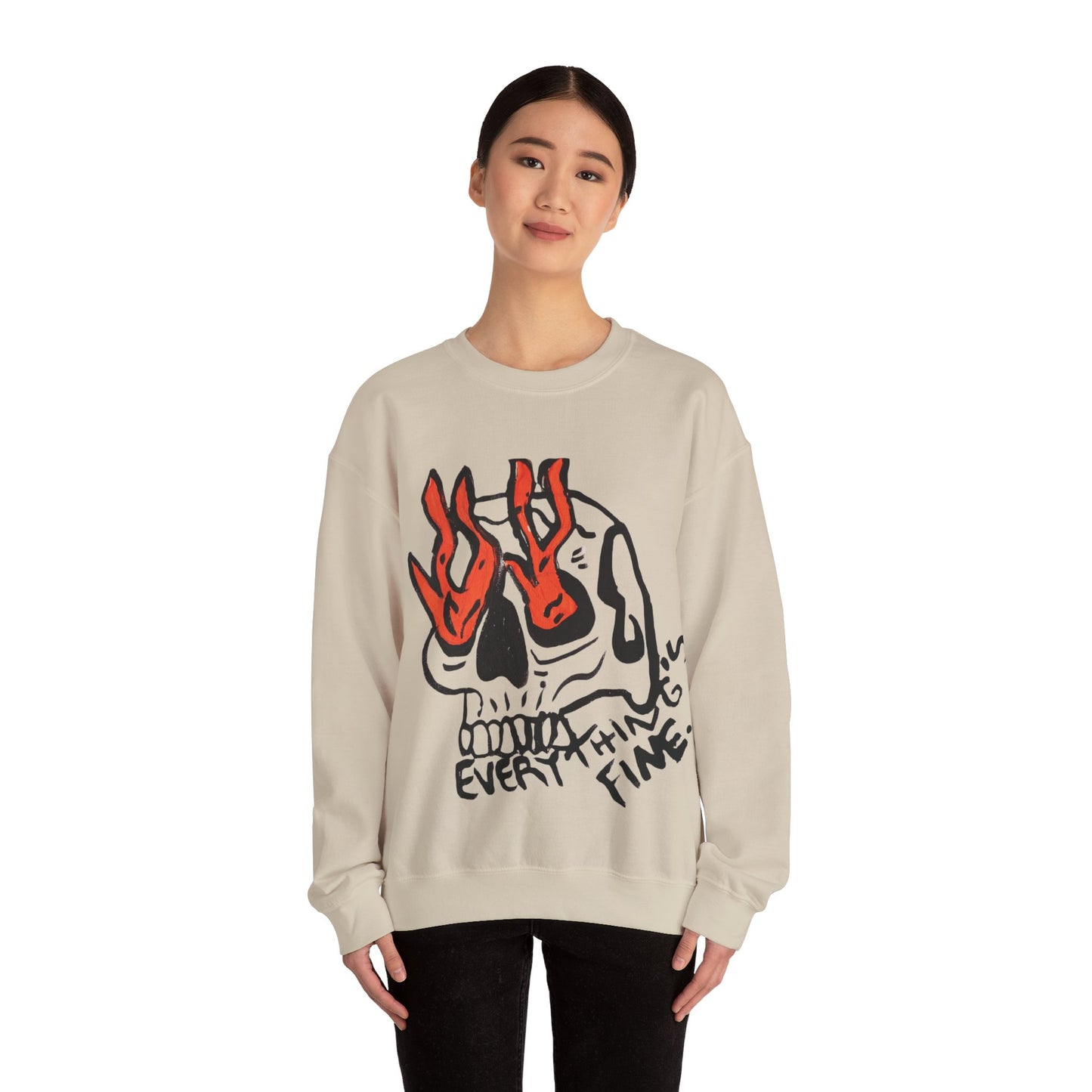 Everything is fine! Crewneck Sweatshirt