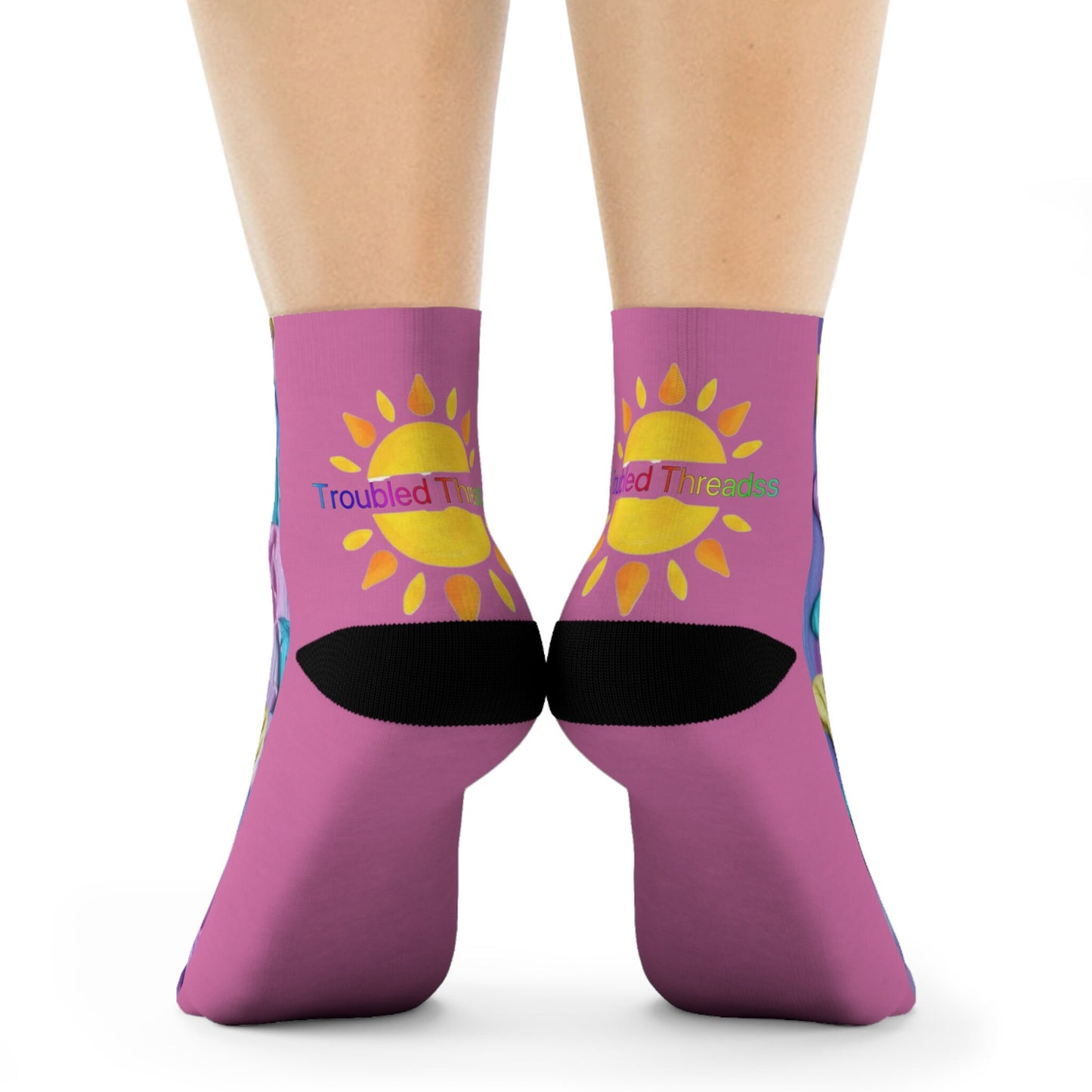 Happy feet crew Socks. TroubledThreadss