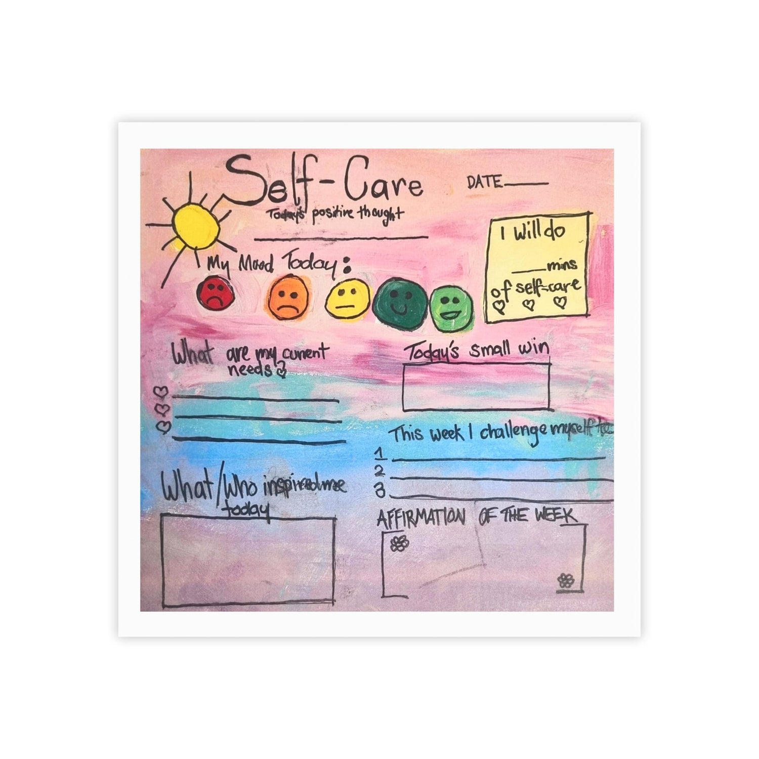 Self care check in Post-it® Note Pads