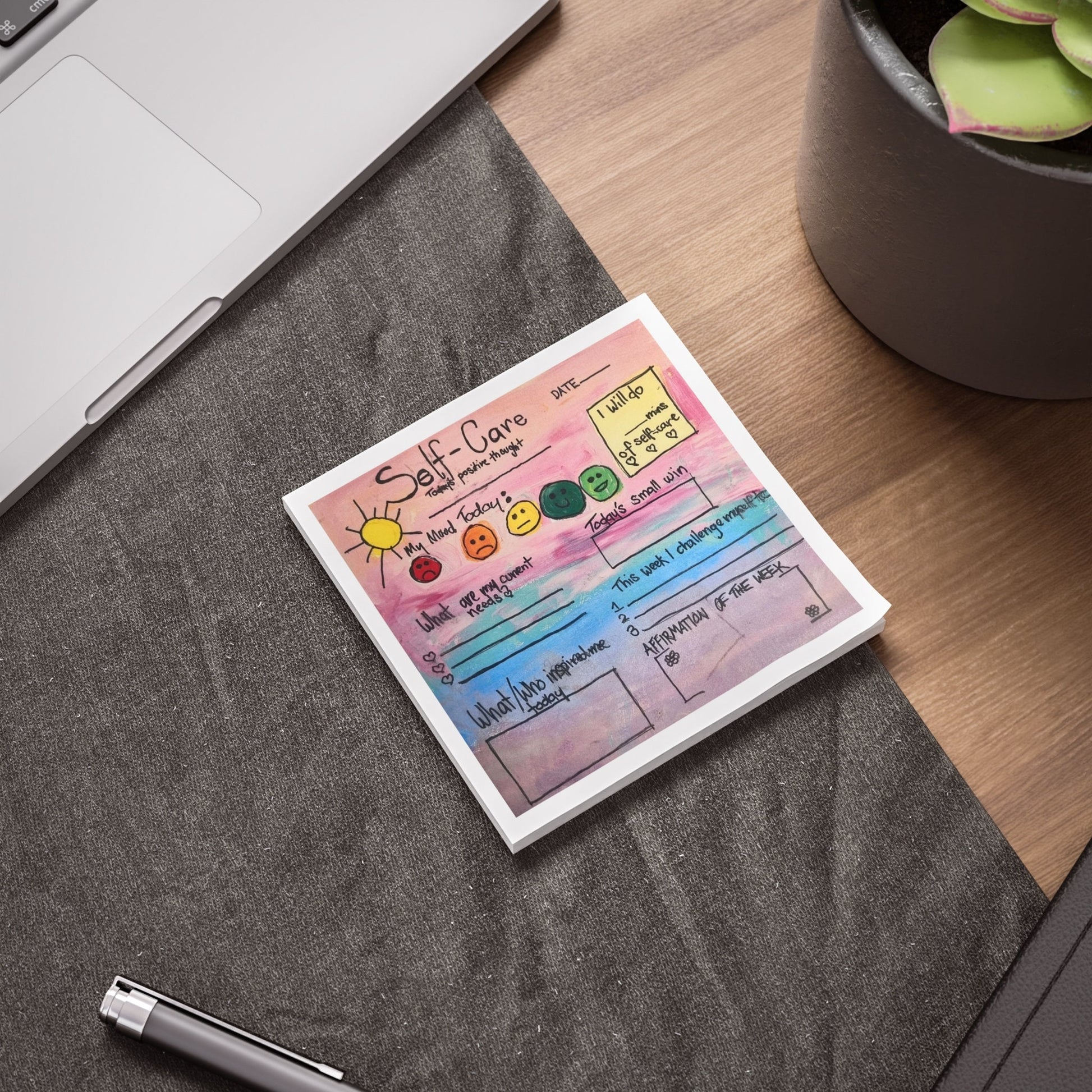 Self care check in Post-it® Note Pads